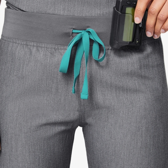 Women's Figs Livingston Scrub Pants Graphite Gray Size Small - Picture 2 of 13